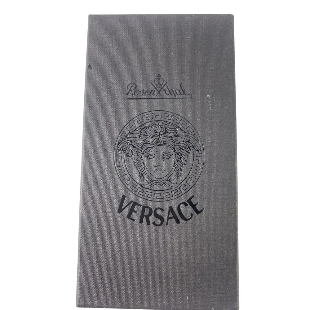 Versace Rosenthal Medusa Frosted Clear Crystal Leaded Wine Bottle Stopper